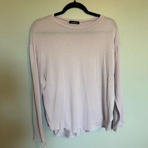 Caralase Light Pink Long Sleeve Lilac Top Size Medium